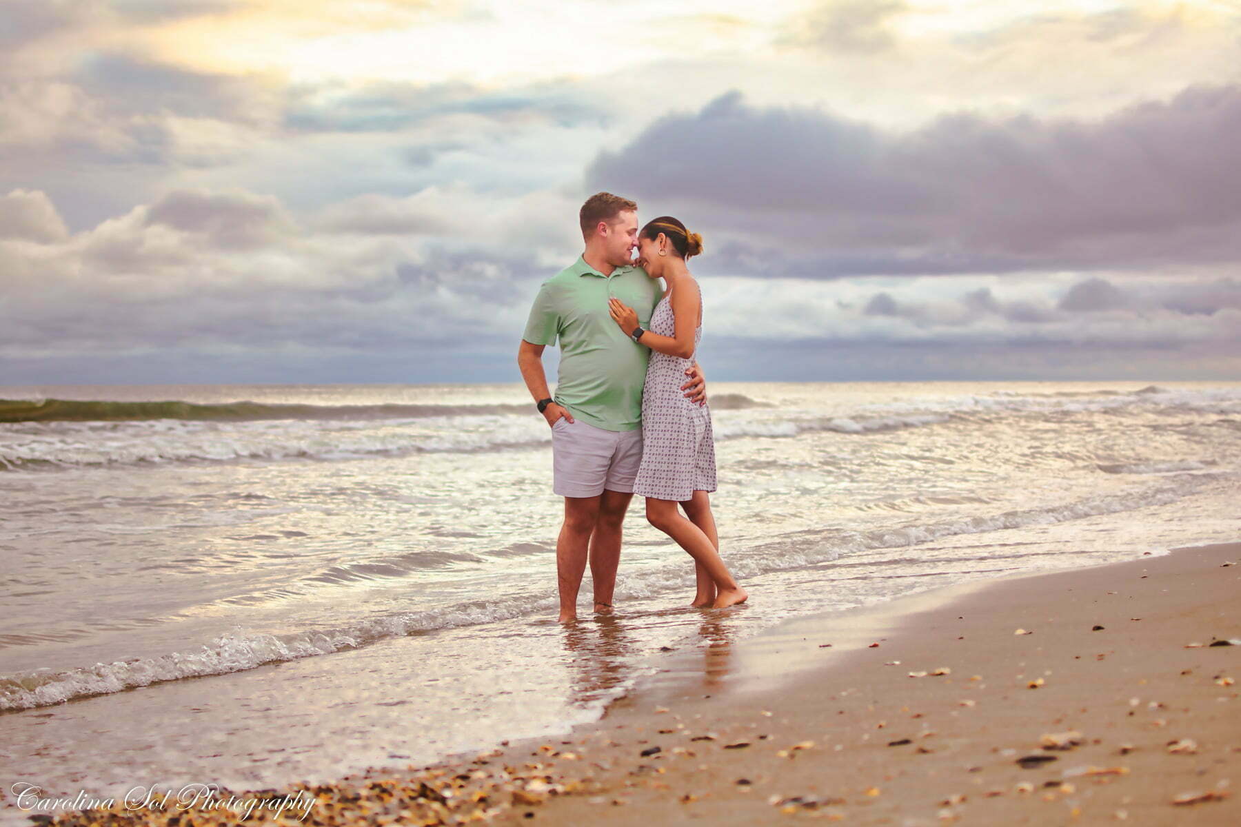 Adventure couples photography Holden Beach NC.