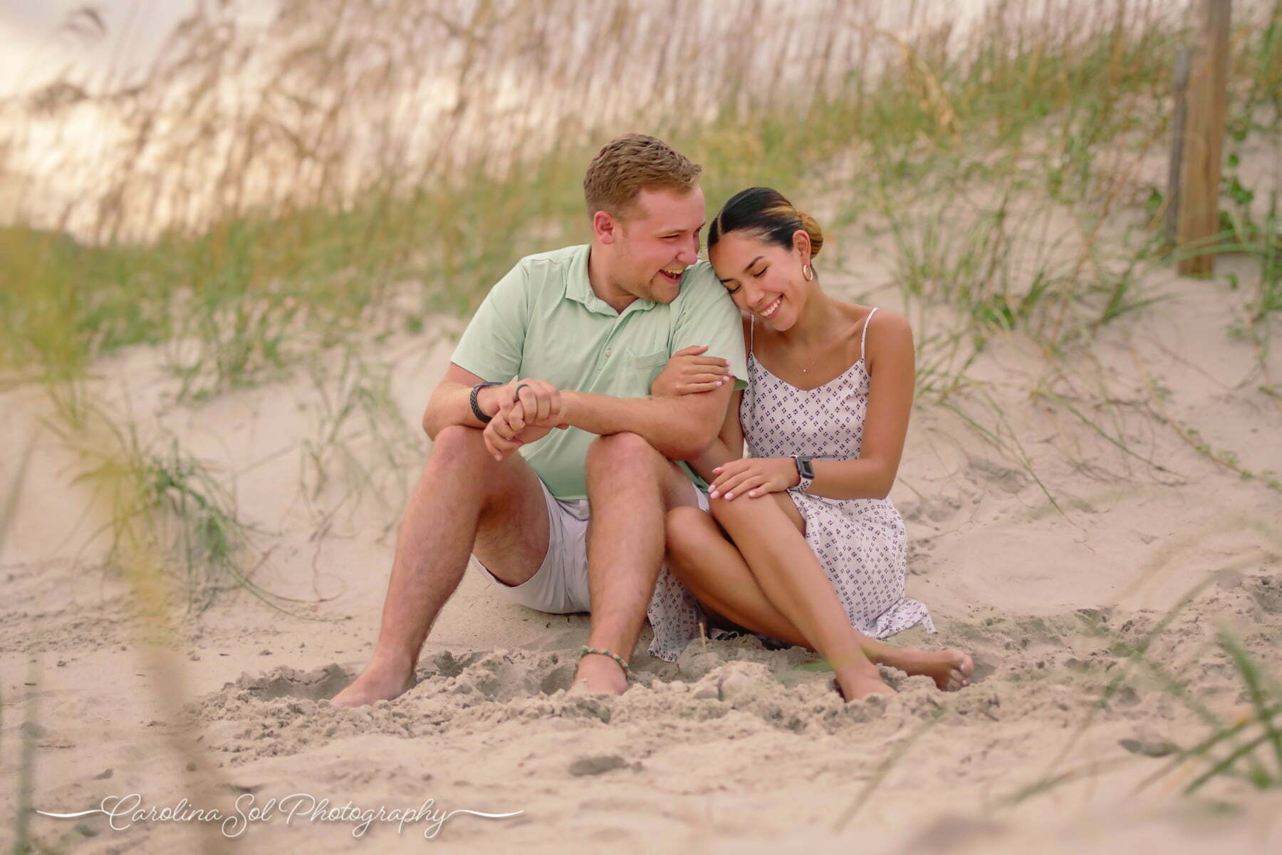 Adventure couples photography Holden Beach, NC.