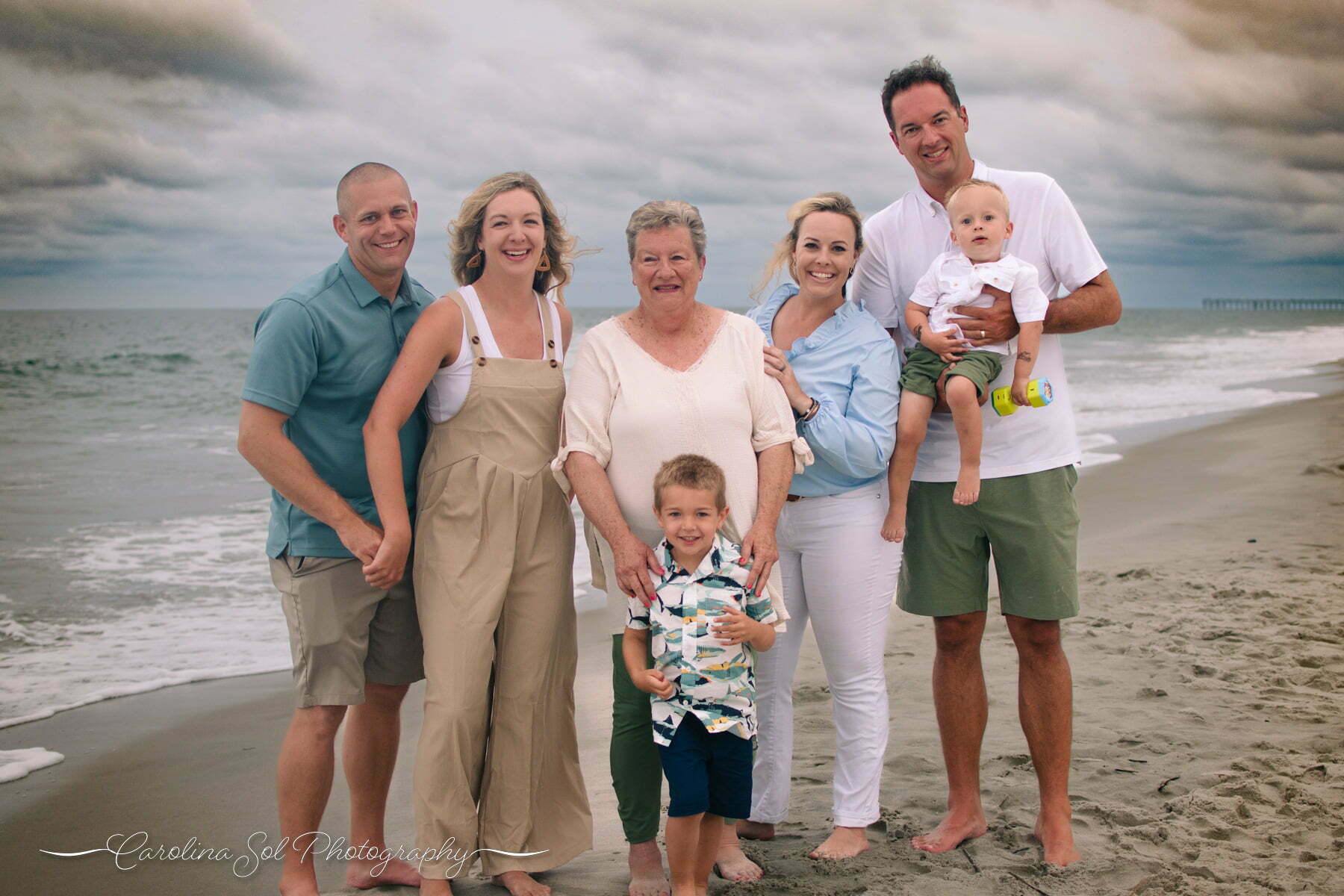 Ocean Isle Beach generational family photography.
