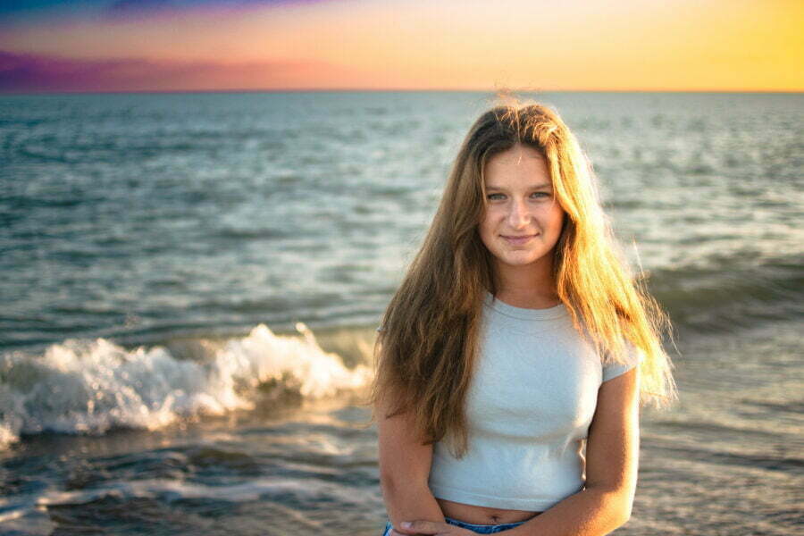 Holden Beach, NC senior portrait lifestyle family photography.