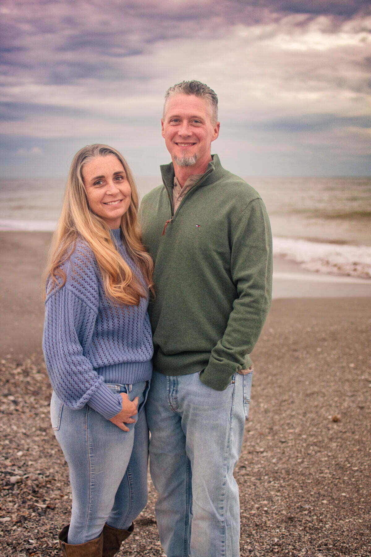 Professional couple portrait photography Holden Beach, NC.