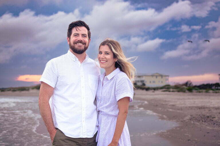 Engagement couples photography session Southport, NC.