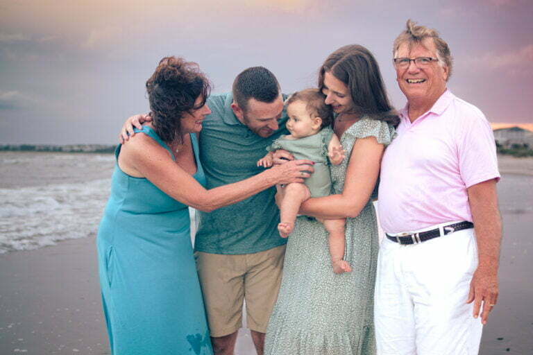 Southport, NC lifestyle family beach portrait photography.