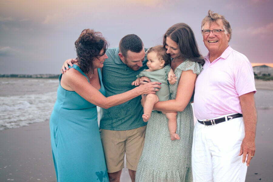 Southport, NC lifestyle family beach portrait photography.