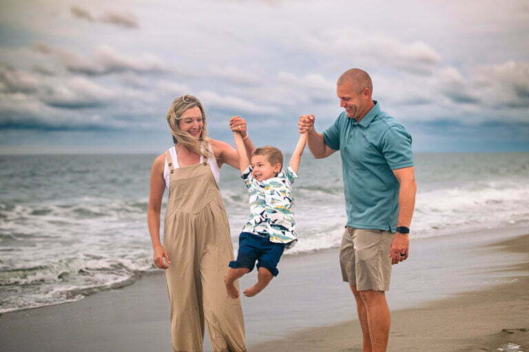 Candid family photography session Ocean Isle Beach, North Carolina.