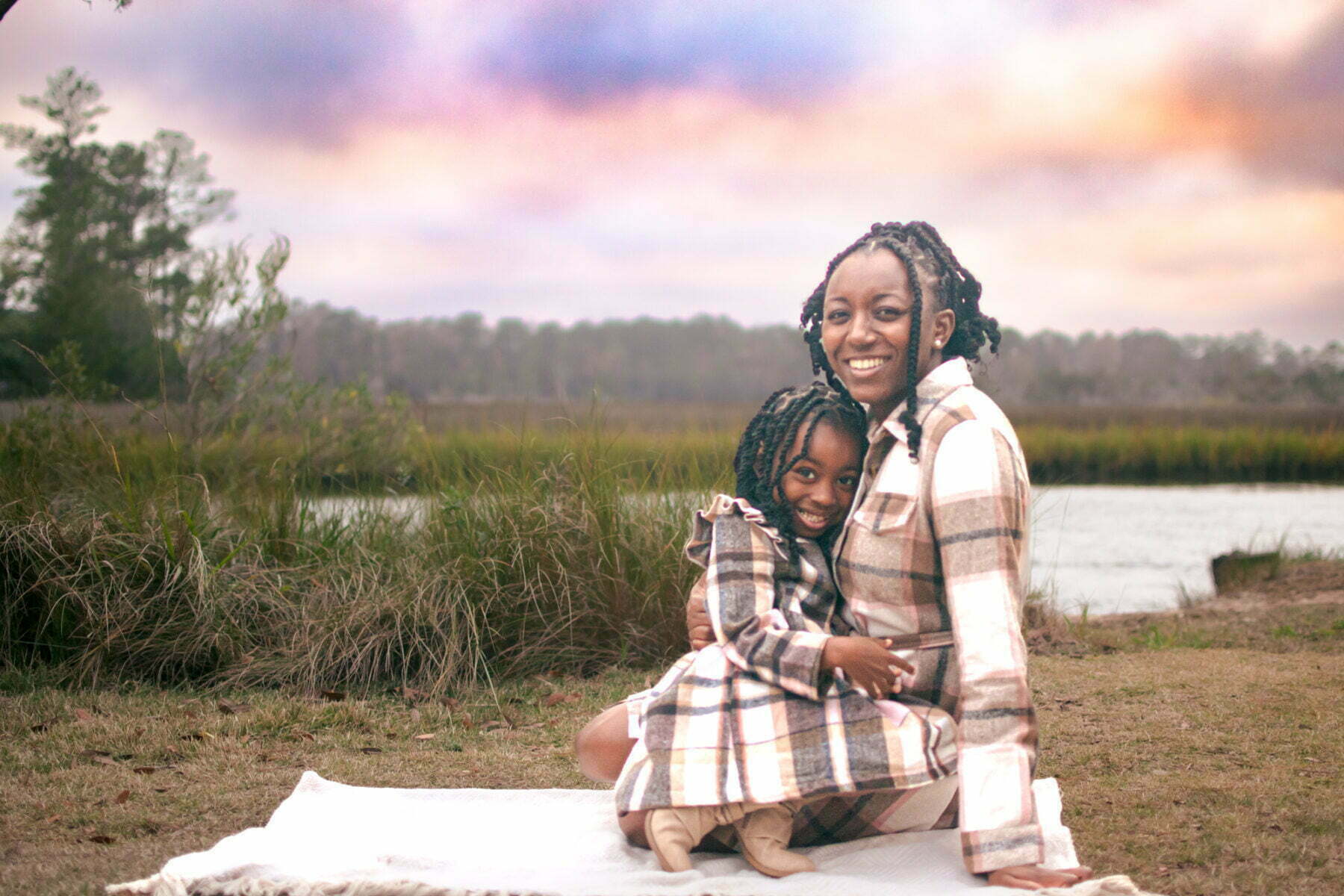 Mother and daughter lifestyle family portrait photography session Shallotte, NC.