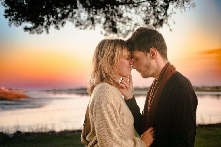 Adventure couples photography session at Sunset Beach, North Carolina.