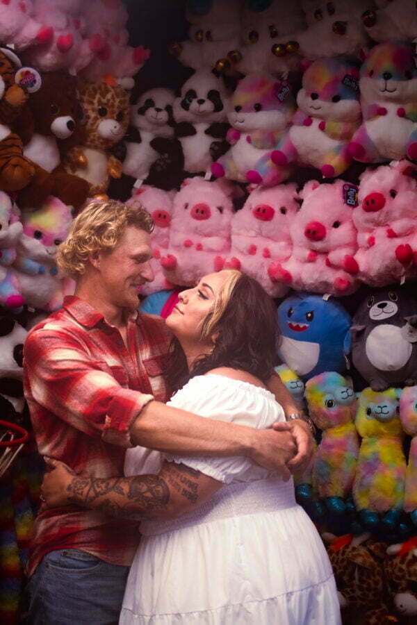 Columbus County fair adventure engagement photography session in Whiteville, NC.