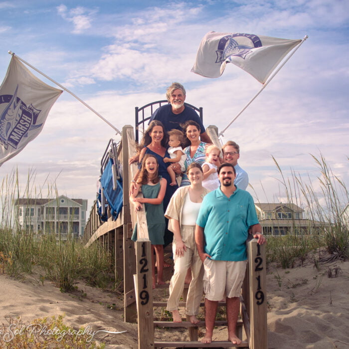 Beach house lifestyle family photography Holden Beach NC.