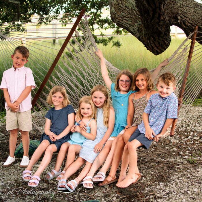 Extended family lifestyle photography Sunset Beach, NC.
