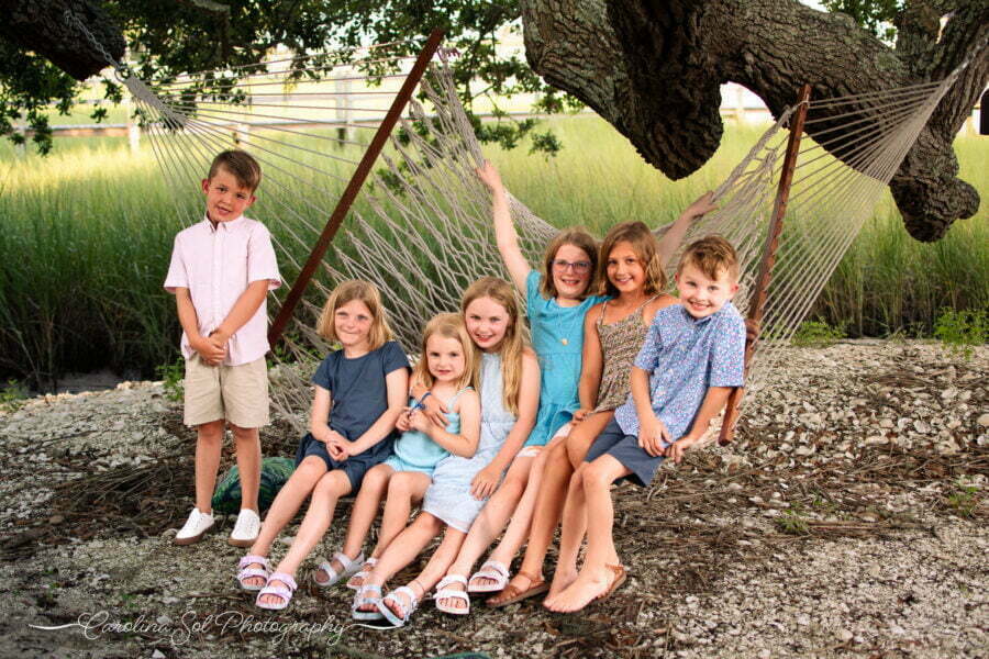 Extended family lifestyle photography Sunset Beach, NC.