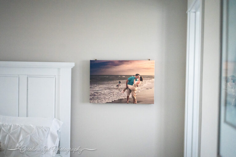 16x24" natural wrap canvas custom wall art photography holden beach, nc.