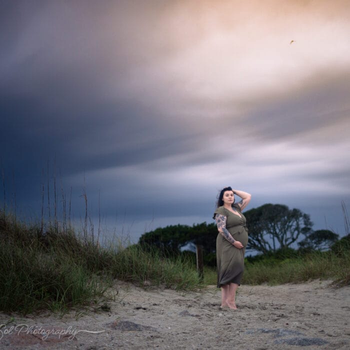Fort Fisher maternity photography 2025