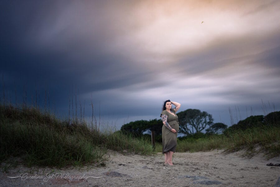 Fort Fisher maternity photography 2025