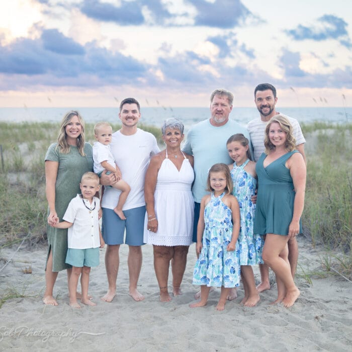 extended family photography july 24 2025 Holden Beach